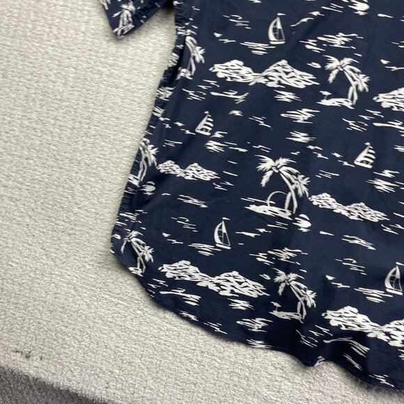 Jachs New York Shirt Men’s XL Blue Palm Tree Sail Boat AOP Short Sleeve Hawaiian - Picture 14 of 14